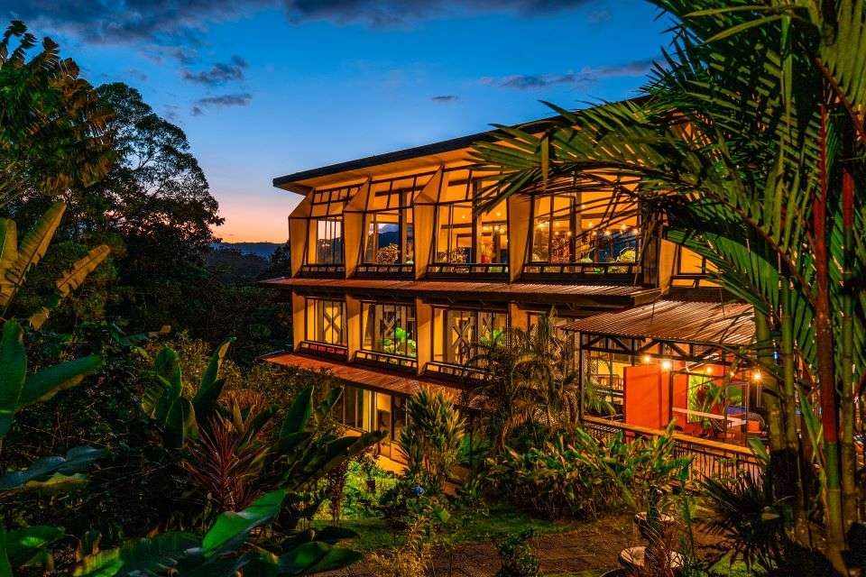 Image for Hotel Arenal Kioro at night.