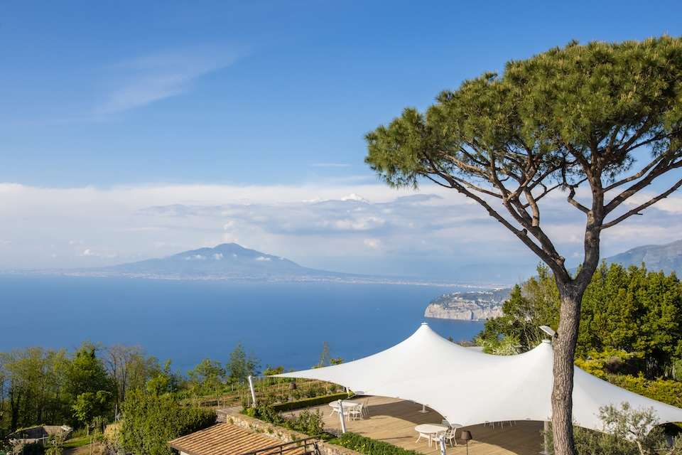 Image for A view of the large terrace and orchards looking toward Naples.