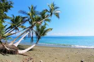 Guanacaste beach on a beautiful sunny day in Costa Rica.