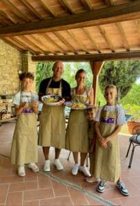 Delicious meal cooked by the family.