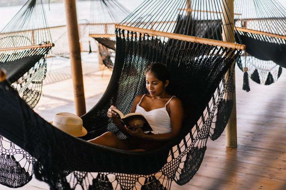Image for Relaxing in a hammock during your stay at the Mawamba Lodge.