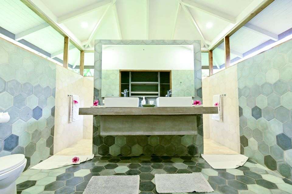 Image for Bathroom in the superior accommodations at Mawamba Lodge.