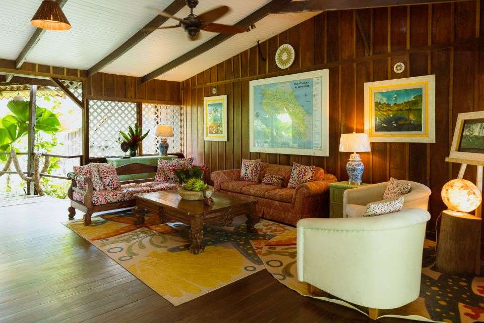 Image for Relaxing in the lobby of Mawamba Lodge in Costa Rica.