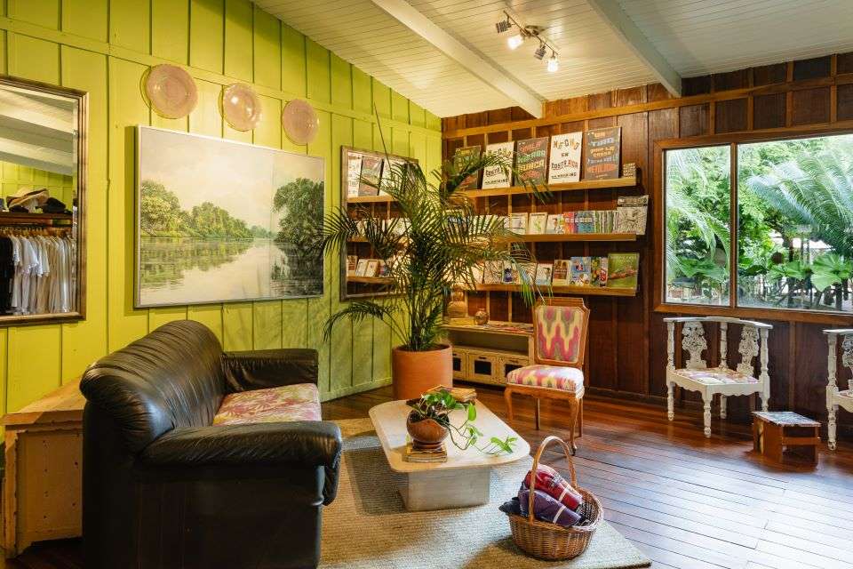 Image for Relax in the common areas at this luxury eco lodge in Costa Rica.