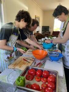Cooking class in Greece.