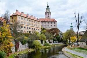 The tower of Cesky Krumlov in Bohemia.