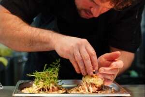 A chef hard at work in the Czech Republic.
