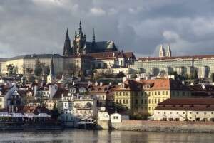 A city view of Prague