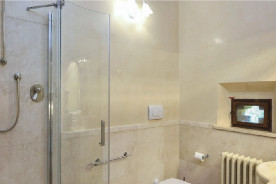 Image for Bathroom at the villa. Image © Tenuta Villa Rocchi