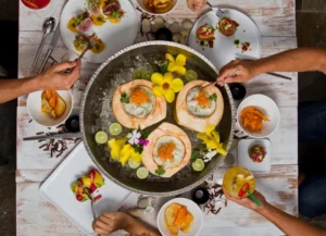 Dine together on local specialties